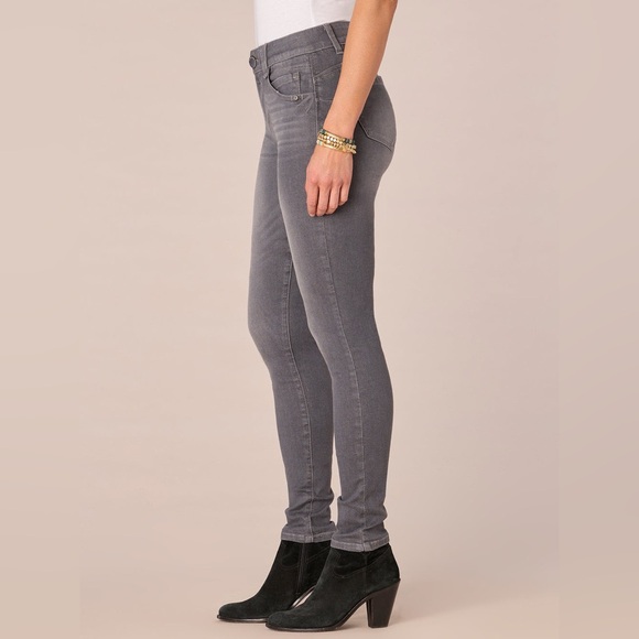 NWT Democracy Size 10 Grey Mid-Rise Ab’solution Booty Lift Jegging Jeans - Picture 3 of 15